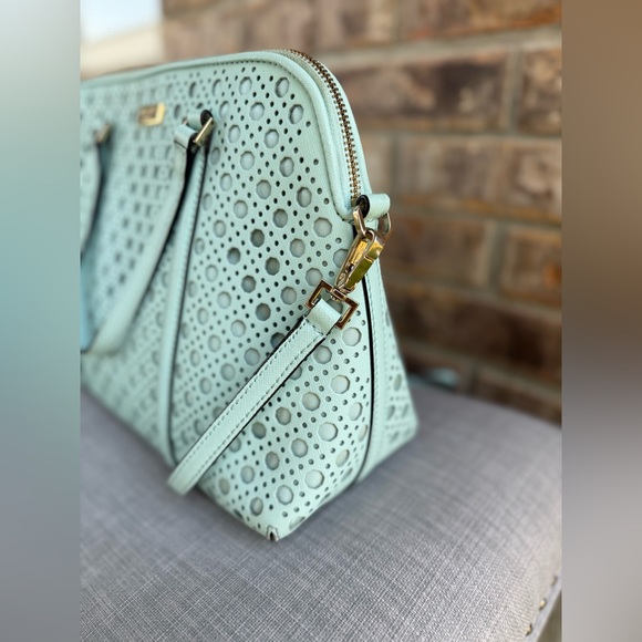 Kate Spade♠️Rachelle Newbury Lane Eyelet Satchel Grace Blue - Picture 4 of 10